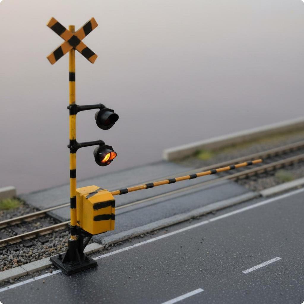 1/64 Model Railroad Lamp Scene Simulation Scale Railway Light Realistic Miniature Track for