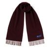 ABRAHAM MOON Merino Wool Muffler 25cm - Claret