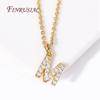 Classic A-Z Initial Letter Pendant Necklace Female 18K Gold Plated Simple Choker Neck Chain Woman Necklaces Jewelry Gifts