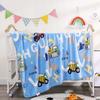 Cute Cartoon Printing Children Blanket Double Side Thicken Warm Kids Throw Blanket Air-conditioned Room Baby Thin Cover Blanket