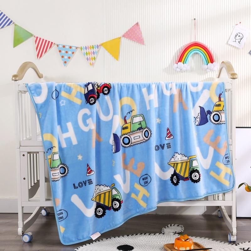 Cute Cartoon Printing Children Blanket Double Side Thicken Warm Kids Throw Blanket Air-conditioned Room Baby Thin Cover Blanket