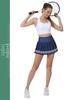 Quick-Dry Pleated Sports Skirt with Sun Protection for Tennis, Badminton, Fitness, Yoga, and Running