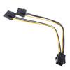 6Pin zu Dual 4Pin Ide Video Karte Power Kabel Adapter Grafikkarte Power Kabel Stecker
