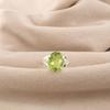 Natural Peridot Gemstone 925 Sterling Silver Handmade Jewelry Pretty Ring For Valentine's Day Gift RR-75-5