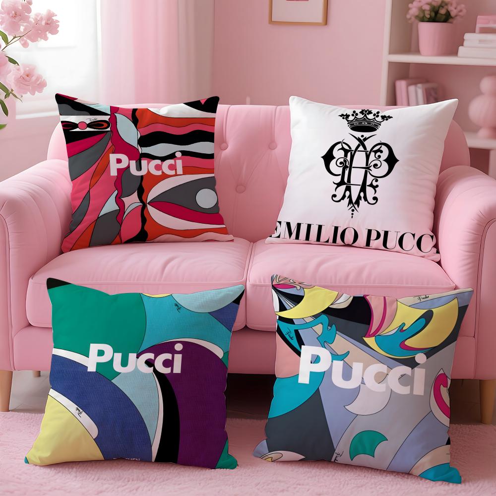 brand EMILIO PUCCI Cushion Cover Cushion Cover Set 4Pcs 50x50 45x45 40x40 Pillowcase Decorative Sofa Home Decor
