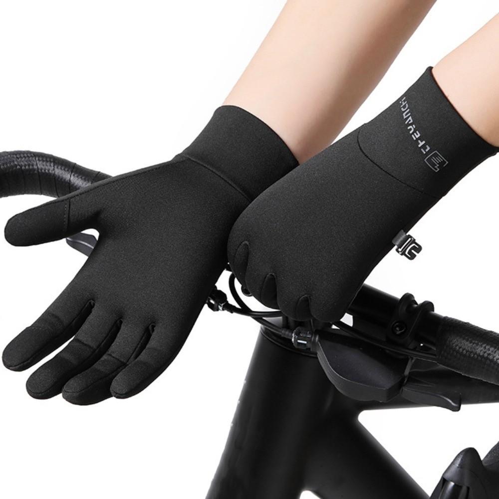 Thick Cycling Gloves Lock Buckle Warm Outdoor Gloves Winter Cycling Gloves Sports