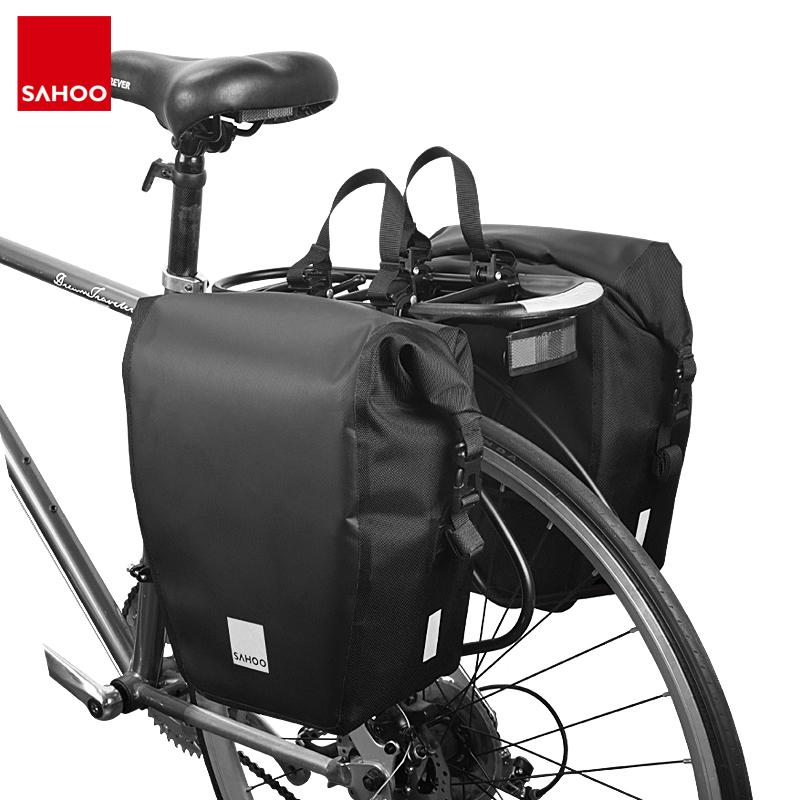Sahoo 10l/20l Mountain Road Bike Waterproof Bicycle Pannier Bag Cycling Back Rear Seat Trunk Bag Rack Pack Shoulder Bag