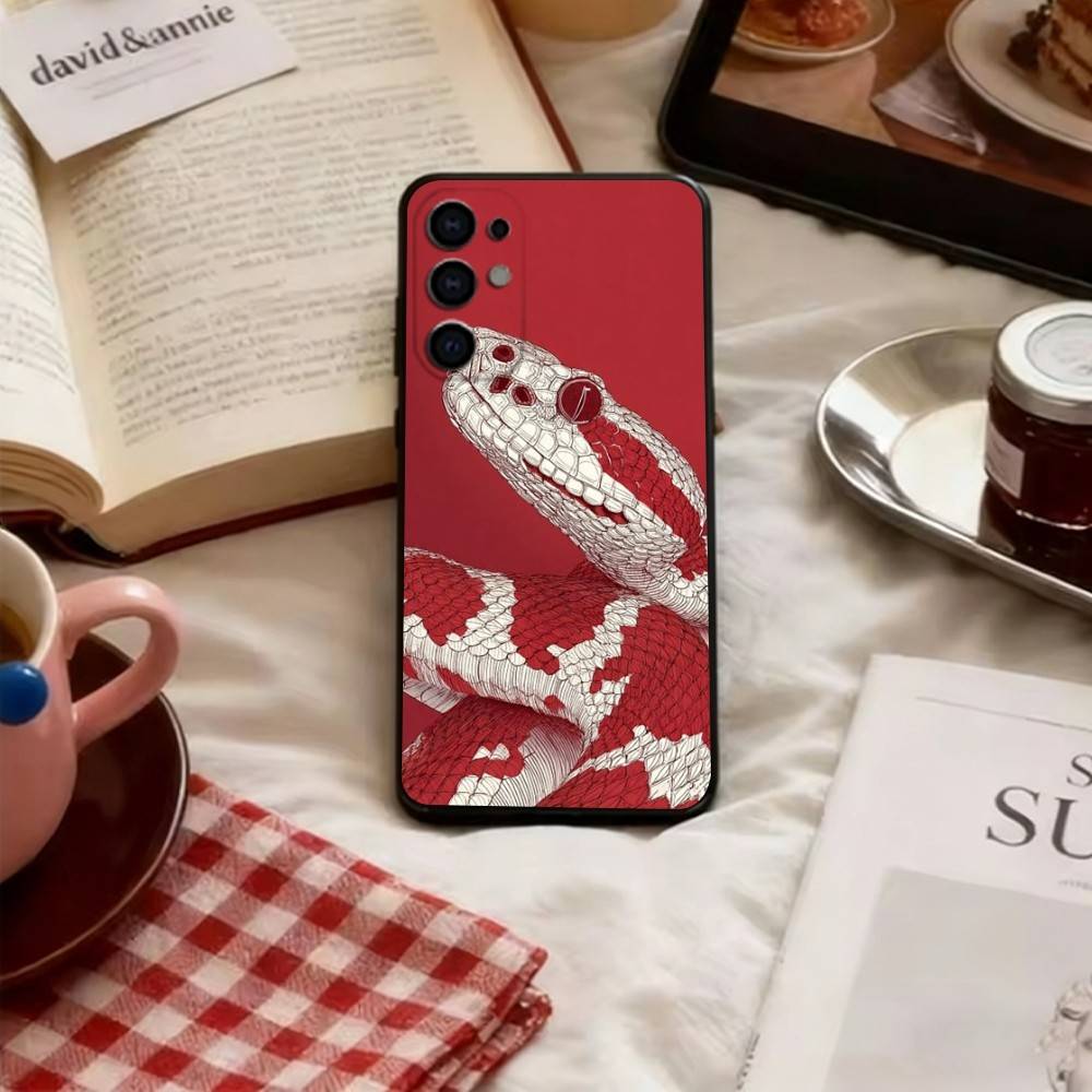 

Serpent Phone Case For Samsung S25,S24,S21,S22,S23,S30,Ultra,S20,Plus,Fe,Soft Black Cover Samsung S24ULTRA