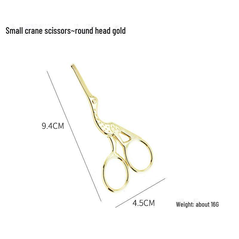 

Ретро-ножиці ручної роботи у формі журавля для вишивання, вишивки хрестиком, підстригання брів і волосся в носі