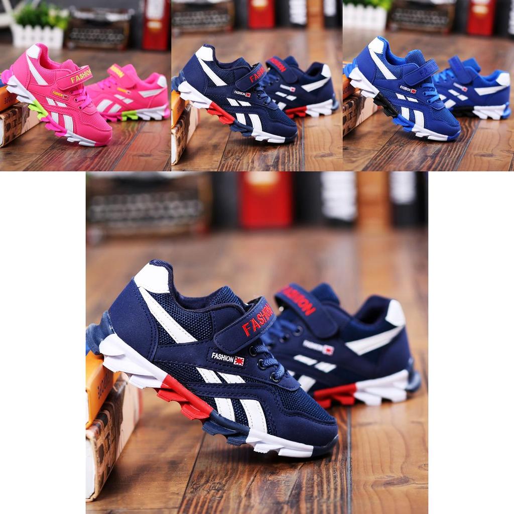 Lightweight Shock Absorbing Kids Boys Sport Shoes Ventilated Running Sneakers