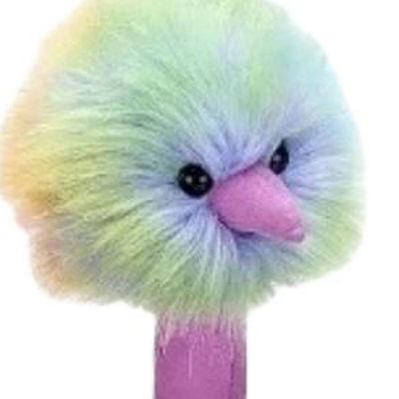 Jellycat Bird Series Rainbow Ostrich Cute Cute Doll Plush Doll Sitting Height 33cm/53cm Height