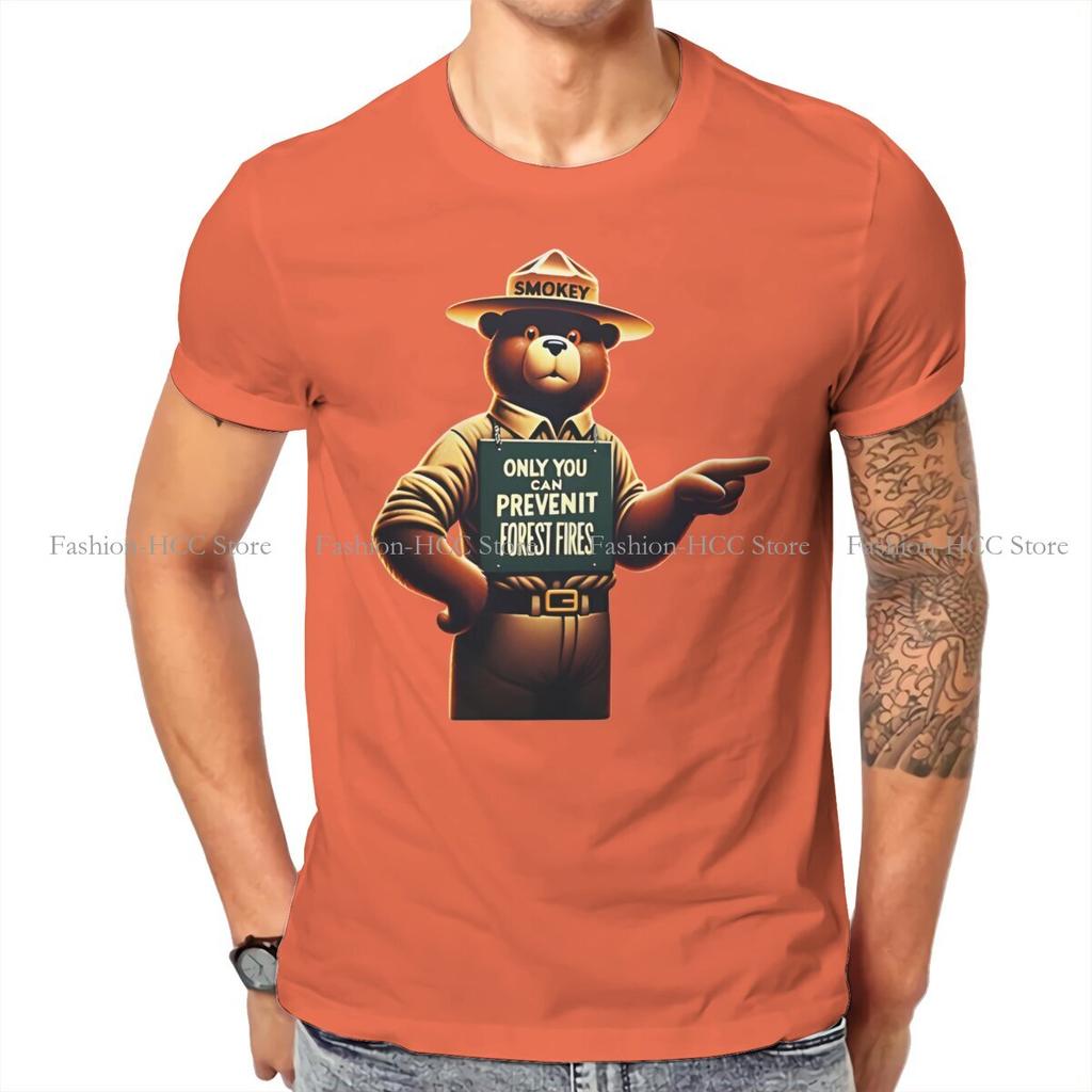 Smokey The Bear Vintage Forest Fire Prevention T Shirt Harajuku Teenager Graphic High Quality Tshirt Oversized Crewneck Blouses
