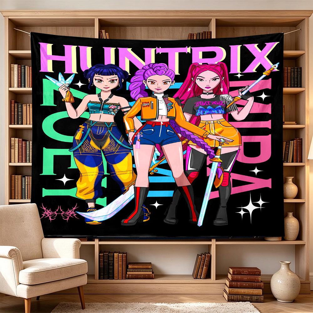 Huntrx Team Adventure Large Size Wall Tapestry, Room Aesthetic Decor for Living Room Party Background,Perfect Gift