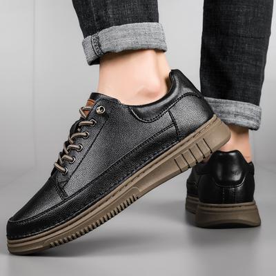 New Genuine Leather Men's Casual Shoes Luxury Brand Formal Comfortable Sneakers Outdoor Designer Sport Shoes Tennis Masculino