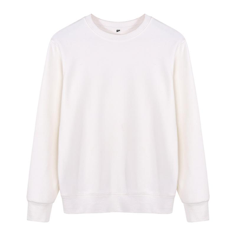 

Унисекс бархатный топ с длинным рукавом и круглым вырезом, свободные осенне-зимние пуловеры, флисовые толстовки XXXL белый