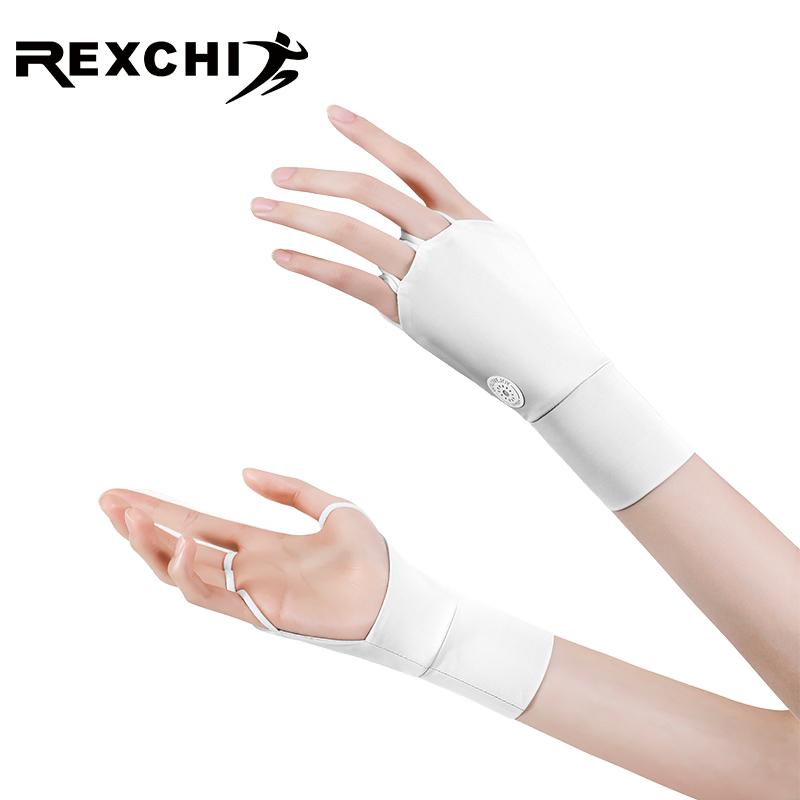REXCHI High Quality Golf Sunblock Gloves Upf 50+ 98% Uv Block Nylon Ice Silk Uv Protection Driving Gloves Golf Gloves for Women