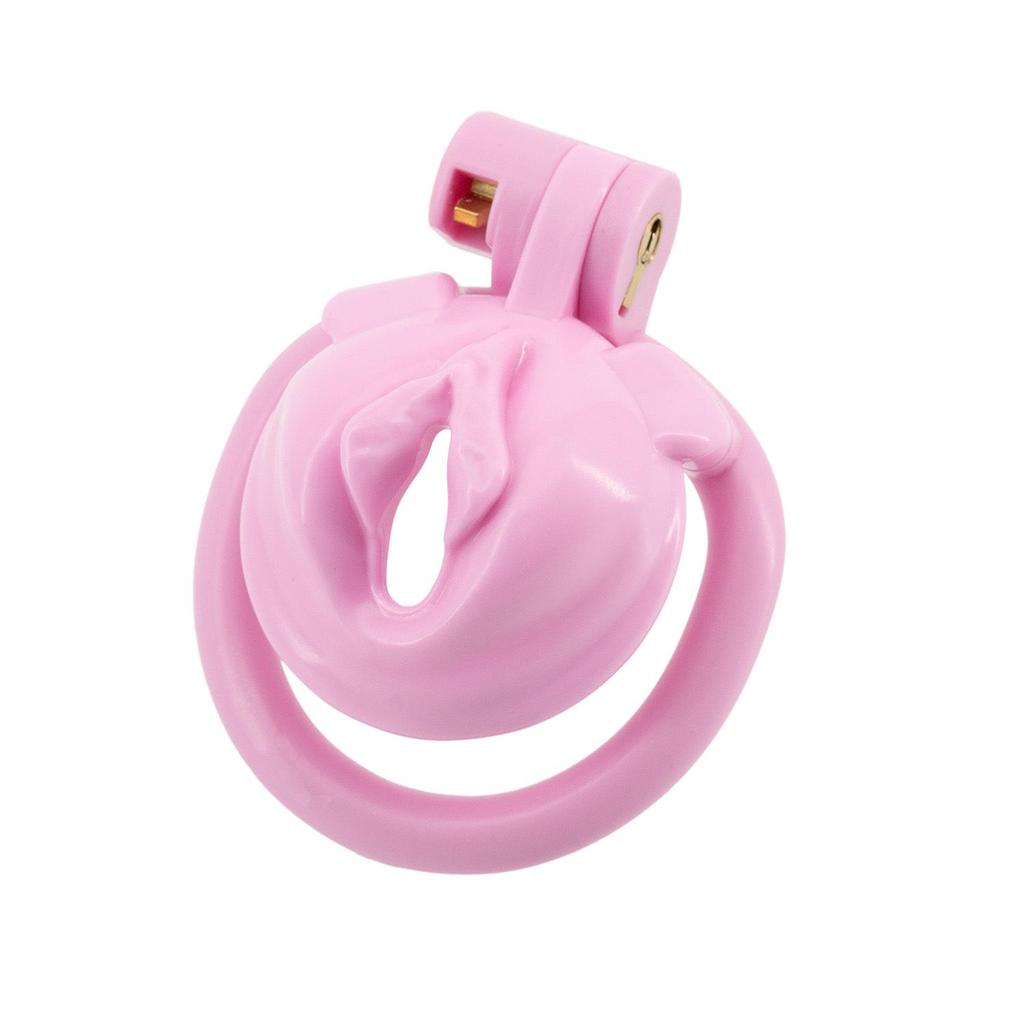 CB Men's Chastity Lock: Colorful Cross-Dressing Vagina Lock for Dressing Up and Going Out