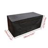 Housse pour mobilier de jardin - Étanche bâche couverture - Noir - 180x120x74 cm