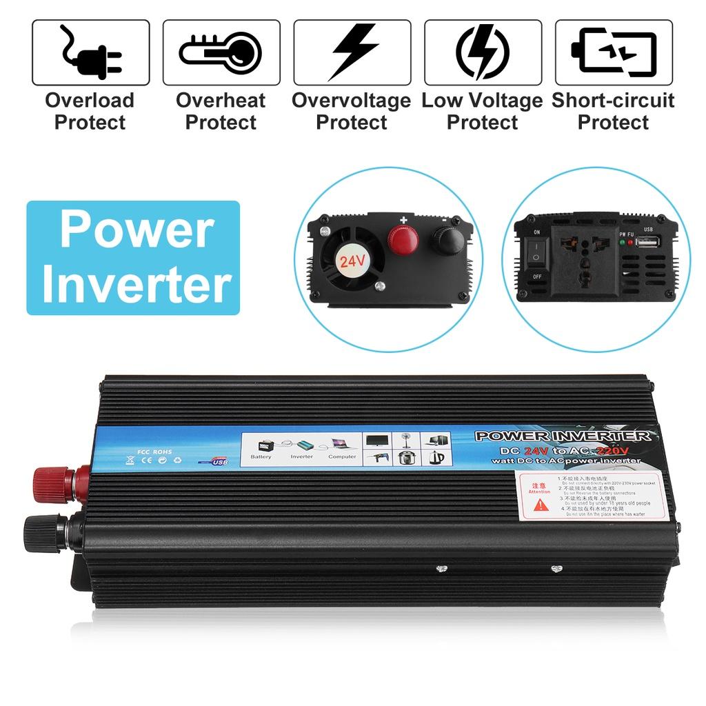 4000/5000W Peak Car Power Inverter Voltage Transformer Converter Car Inverter Solar Inversor DC12/24V To AC110V/220V