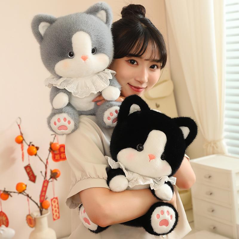 Cat Treasure Doll Cute Kitten Doll Big Eye Cat Plush Toy Plush Toy Sit Cartoon Cat