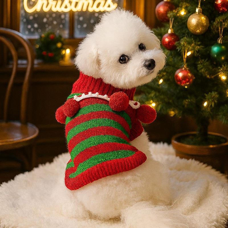 Cozy Pet Jacket Winter Dog Cat Sweater Christmas Halloween Cute Outfit puppy clothes chihuahua