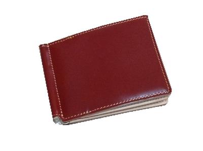 Saint Mode Cordovan (Hestebags-læder) og Ægte Brun Læder Pengeseddelholder med Møntpung (Chokolade og Guldbrun)