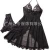 European and American temptation perspective mesh sexy, suspender skirt sexy nightdress lace, bow