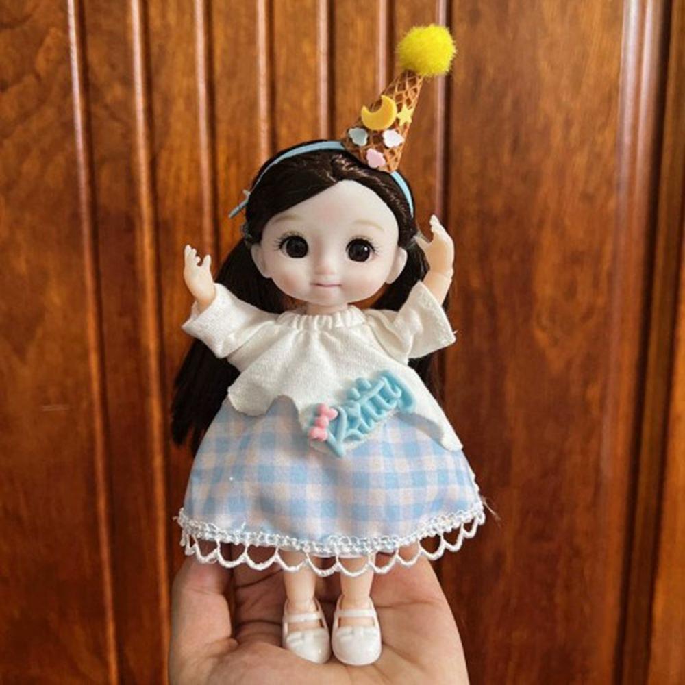 Fashion High-end Dress Up Mini Doll Dresses Skirt Suit High Quality 17cm Doll Clothes