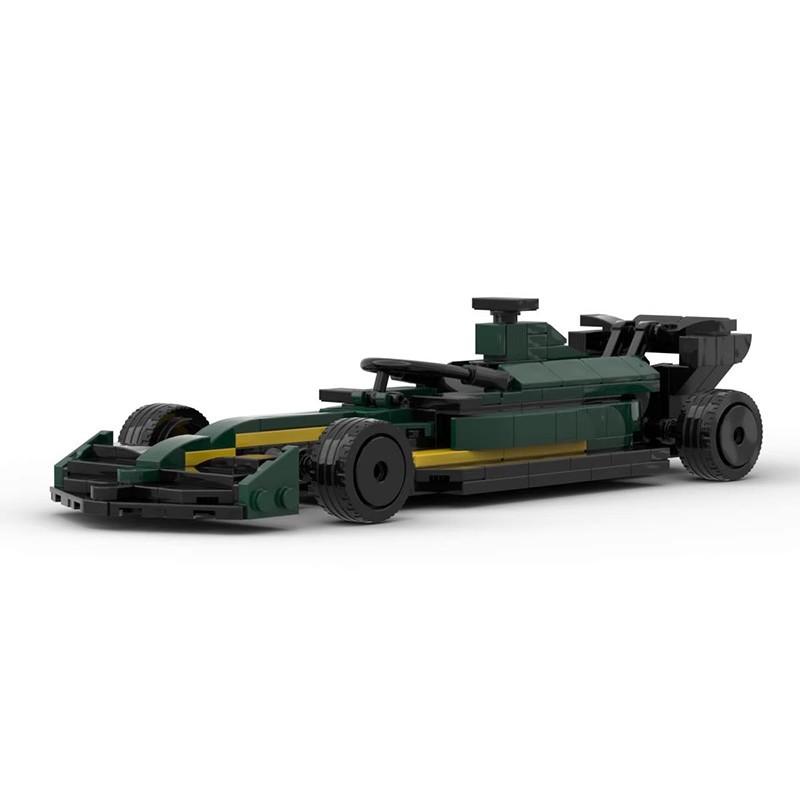 New In High-Tech Super Sports Astonns Martinns F1 AMR23 Model Assembly Building Block Brick Children Toys Birthday XMAS Gifts