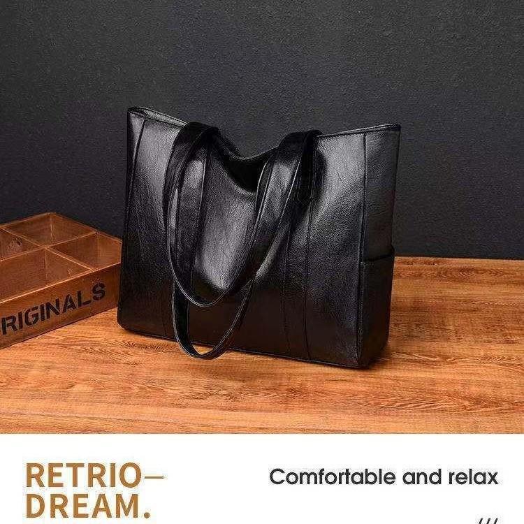 

2026 Autumn Women s Large Versatile Korean Style Tote & Shoulder Bag One Size чорний