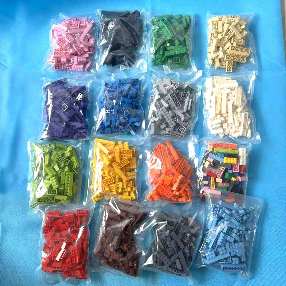104Pcs Mixed Thick Figure Building Blocks 12 Size 16 Colors MOC Bricks Creative Toys for Children 6-12y