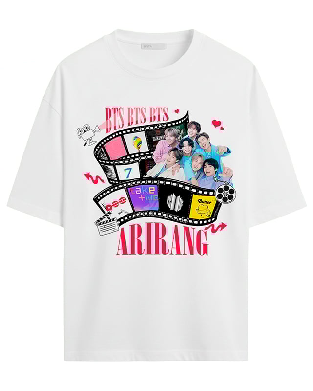 BTS ARIRANG TOUR T-shirt Women's Men's Korean Kpop Bts Graphic Soft Cotton Short Sleeve Casual Oversized Female Clothing