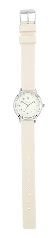Fragola 10 ATM Water Resistant Small Rubber Watch IV [Follow] N01224S-1 Women's Off-White