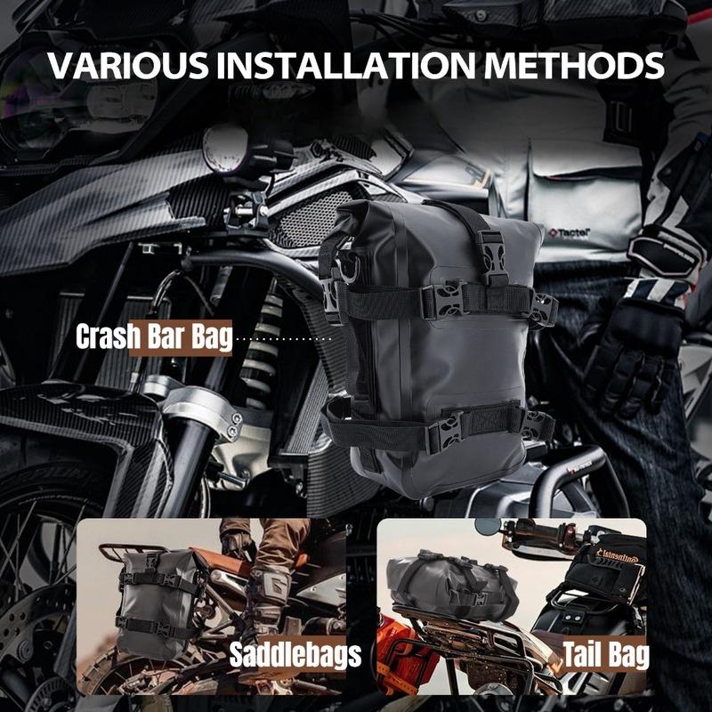 Crash Bar Bag Waterproof Motorcycle Bumper Bag for BMW R1200GS R1250GS ADV Honda NC750X CB500X, Frame Storage Tool Pouch