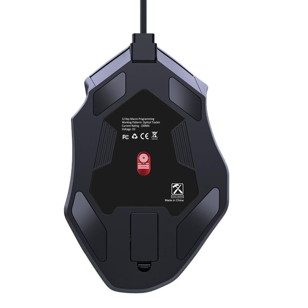 Gaming Mouse RGB Wired 12800DPI 12 Keys Macro Definition Computer Replacement Accessories