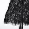 Erotic Underwear  Selling Thin Lace Perspective Fun Nightgown with Irregular Hem Sexy Fun Set