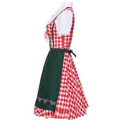 M-XL Munich Cavalier Oktoberfest Costume, Beer Girl Uniform, Women's Dress Costume