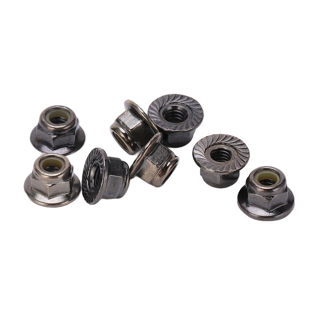 8PCS Metal M4 Wheel Lock Nut Flange Nylon Lock Nuts for Typhon 1Celsius10 RC Car Parts