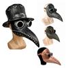 Halloweenová maska morového lékaře Černý gumový zobák Včelař Steampunková maska proti jedovatému plynu Latexová maska Děti a dospělí Cosplay rekvizity