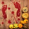 New Halloween Blood Handprint Blood Footprint Bedroom Living Room Wall Stickers