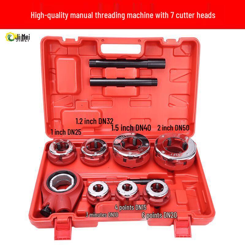 Jimei Manual Pipe Threading Machine BSPT 3/8-2 inch