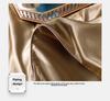 Summer Nude Four-Piece Solid Color Mulberry Silk Bedding Set with Ice Silk Bed Sheet