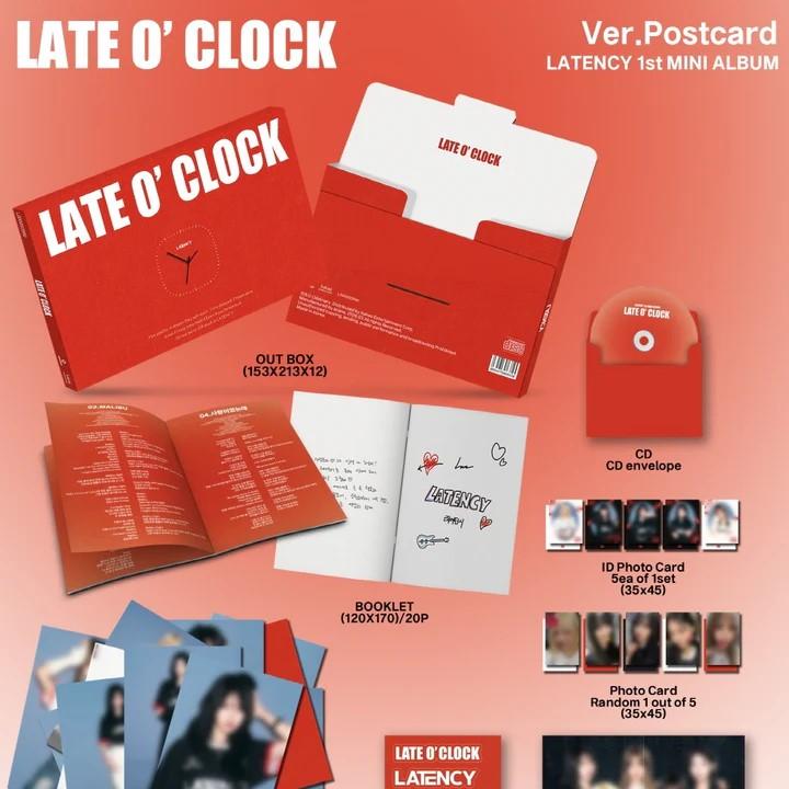 LATENCY - [LATE O' CLOCK] 1st Mini Album POSTCARD Version