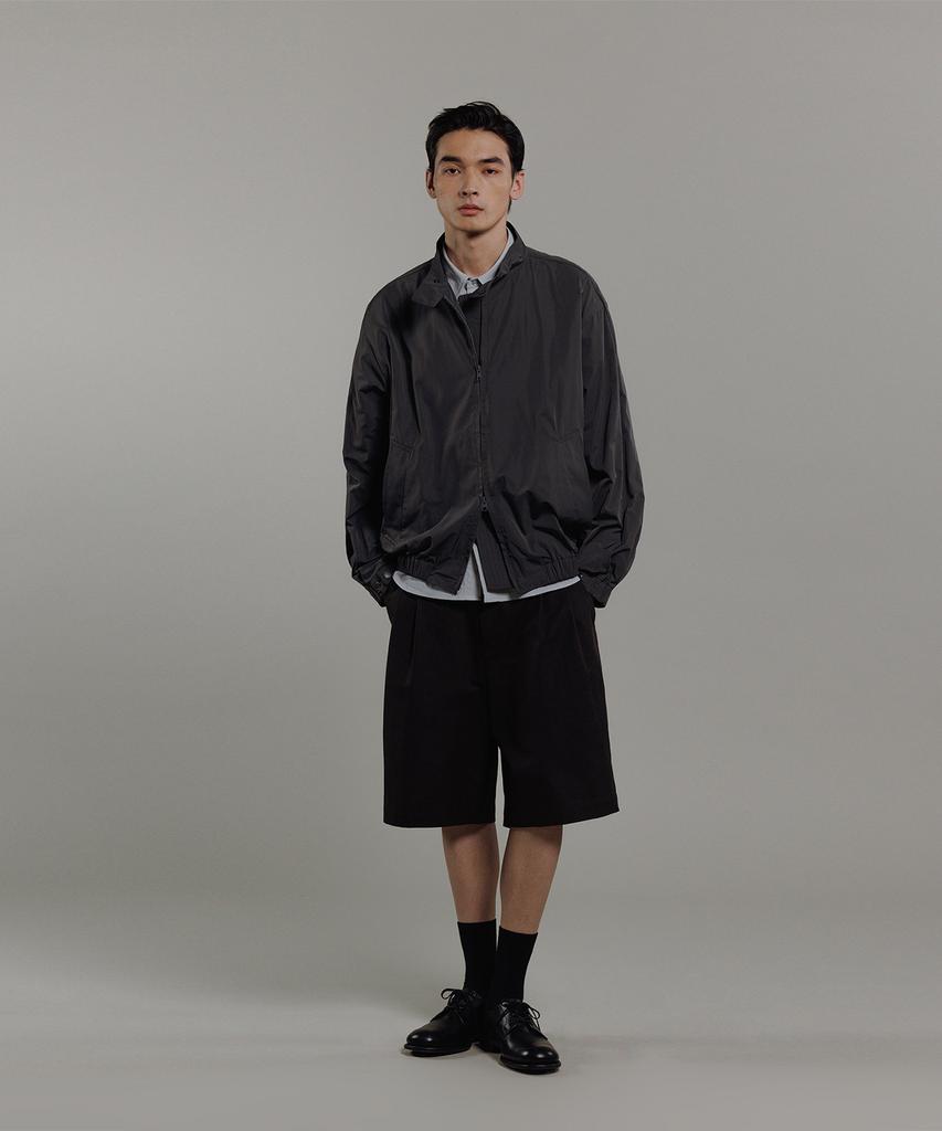 Blankroom Harrington Shell Jacket_Charcoal