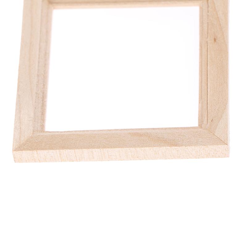 1/12 Dollhouse Miniature Wood Photo Frame Simulation Furniture Model Accessories