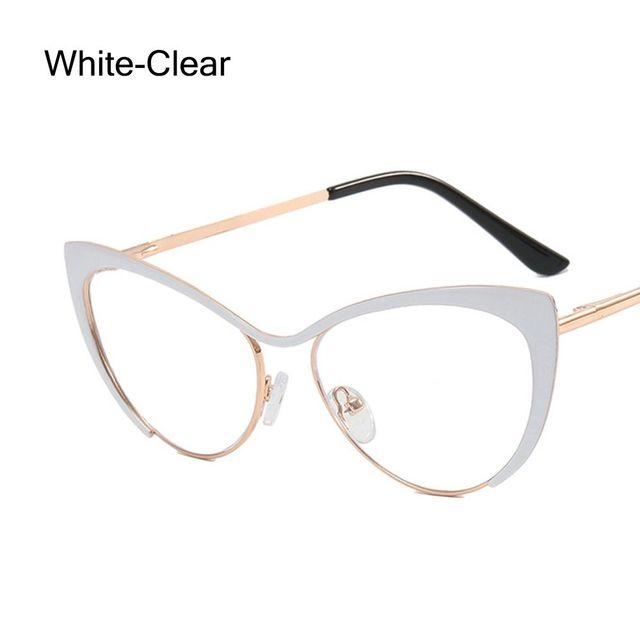 

Поступление, стальная кожаная треугольная металлическая оправа для очков «кошачий глаз», очки с защитой от синего света, компьютерные очки, оправа для очков для близорукости