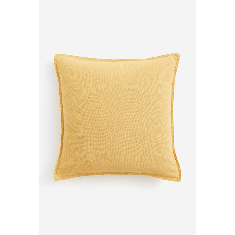 

HM Home 2025 New Home Supplies Home Textile Products Linen Blend Cushion Cover 1206977 Yellow 50X50cm