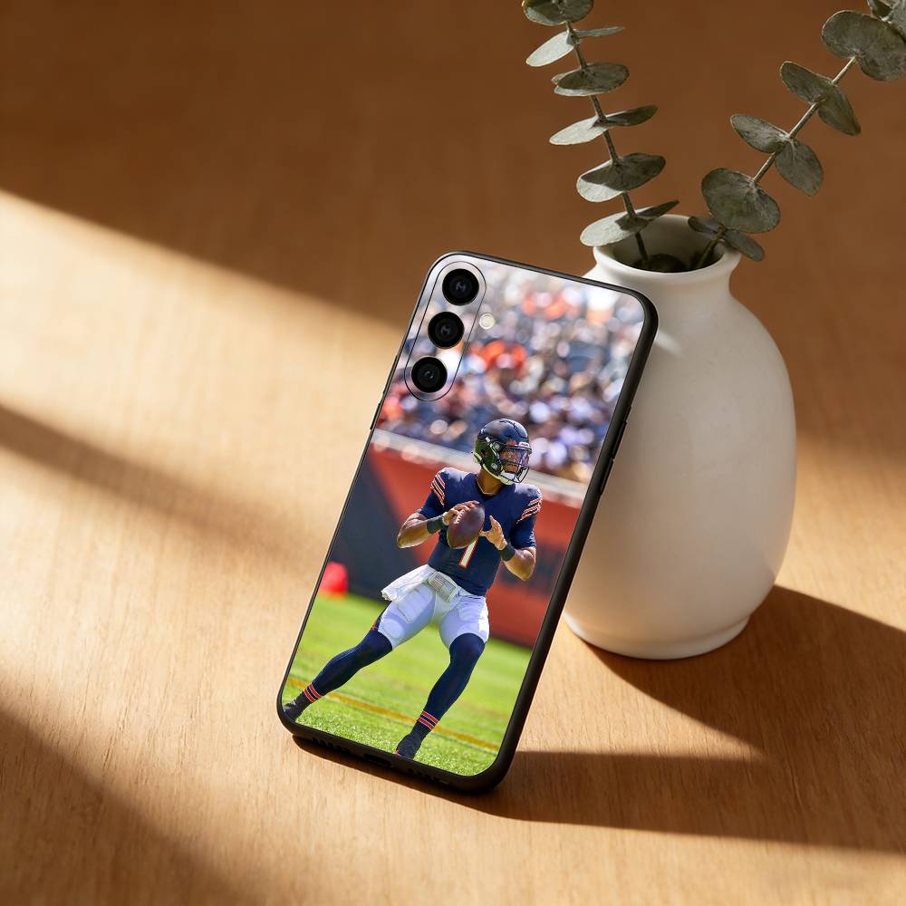 J-Justin Fields 1 Wallpaper Phone Case For Samsung Galaxy A20,21s,22,31,32,52,53,72,73,80,91 Soft Black Shell