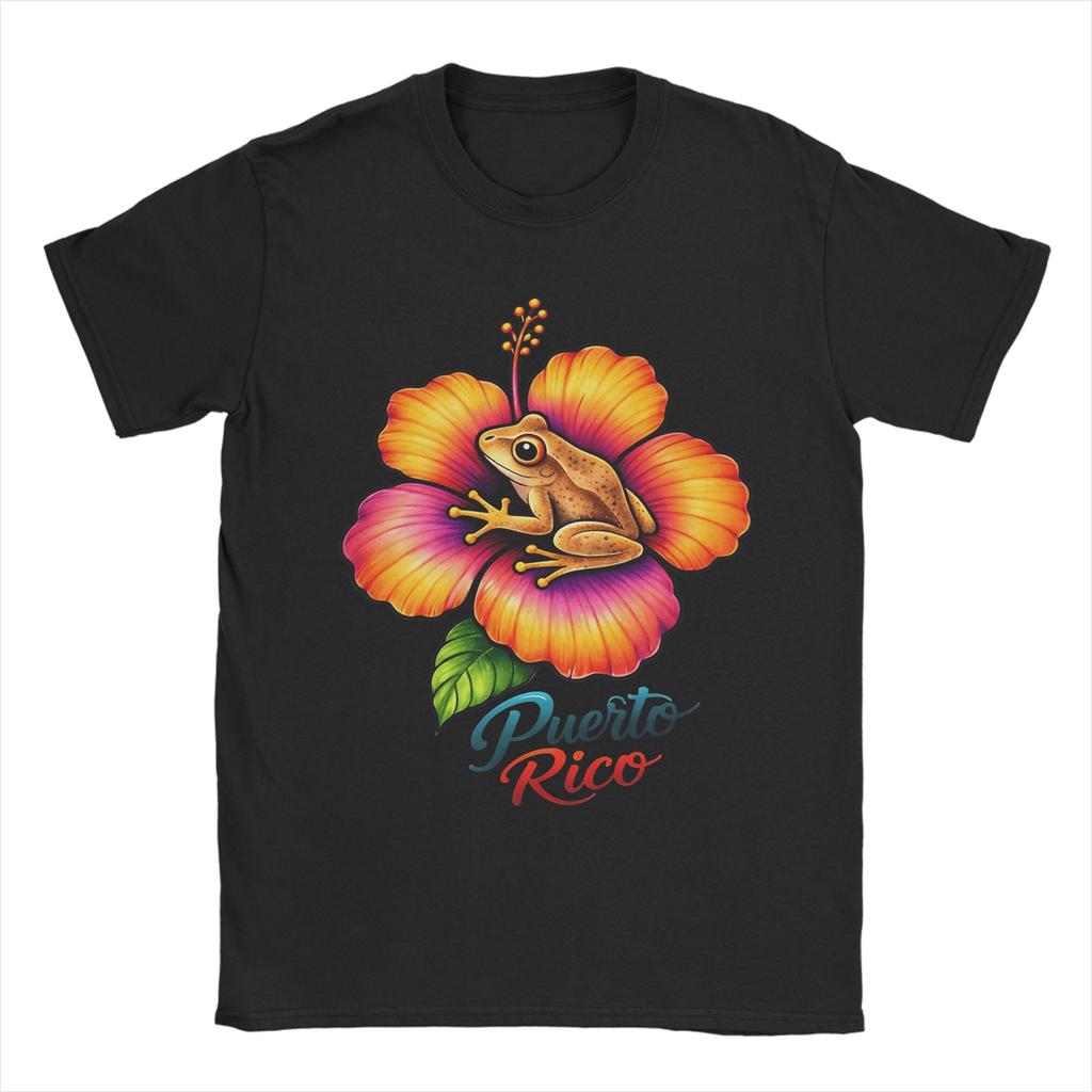 Puerto Rico Cotton T Shirt For Adult Summer YK Retro TShirts O Neck Novelty Tee Shirt Oversize Wholesale Clothes