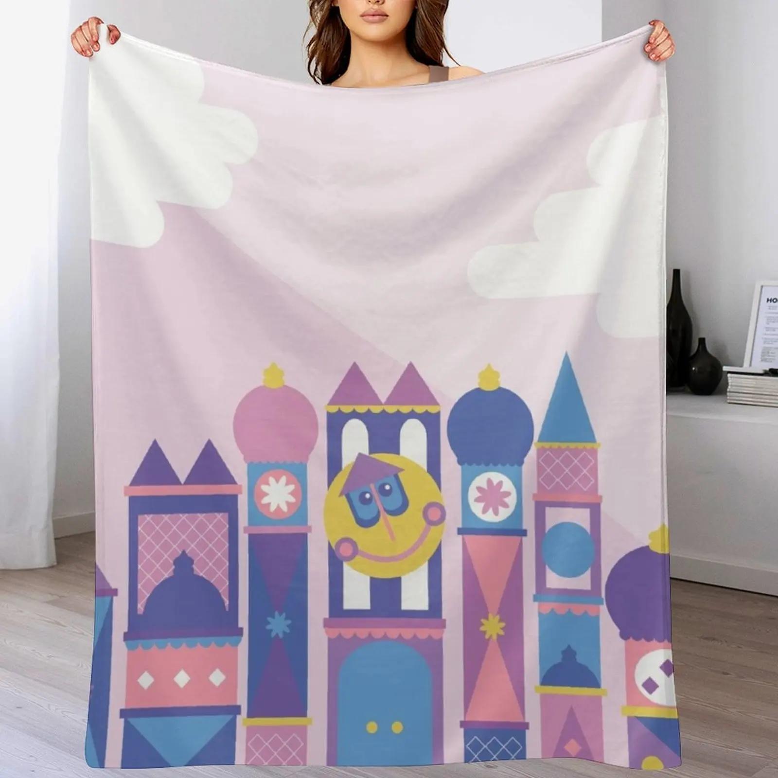 

Its a small world after all Throw Blanket Portable Lightweight Blanket for Travel Camping 102x76cm(40x30in)
